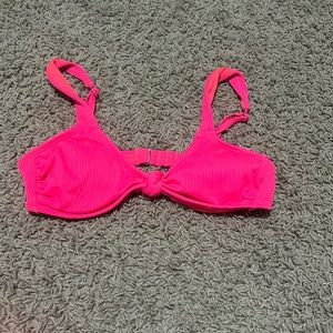 neon pink bikini top